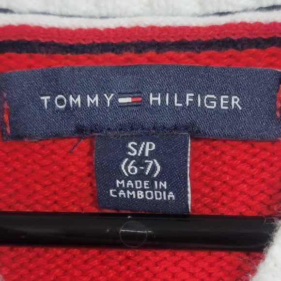 Tommy Hilfiger - Kids Logo Cardigan Girls Size 6 / 7 - Picture 3 of 3
